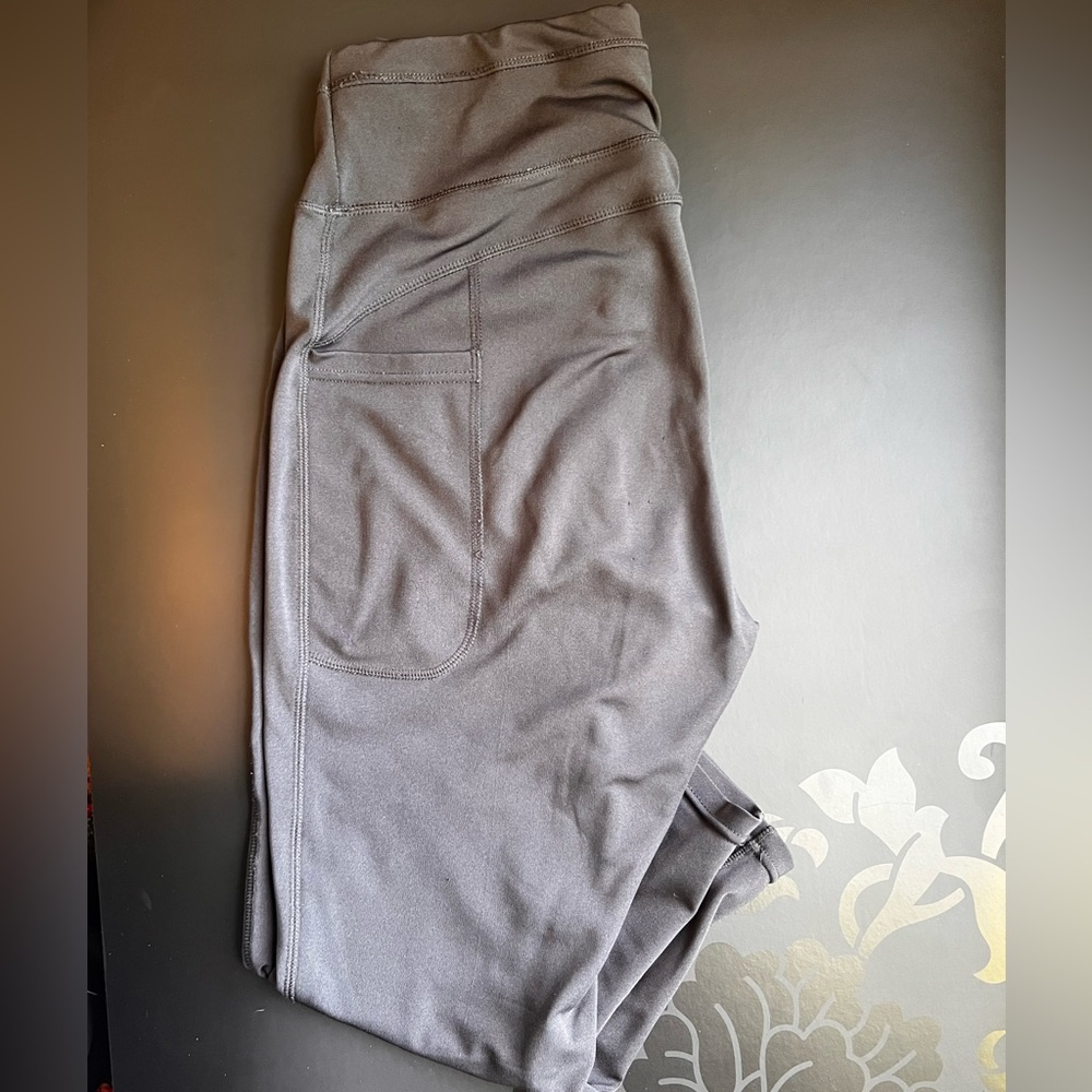 Popfit leggings - charcoal grey with pockets